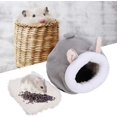 thumbnail image 3 of Mini Hamster Bed, Cartoon Animal Shape, Warm Sleeping Bed for Small Animals, Hed, 3 of 5