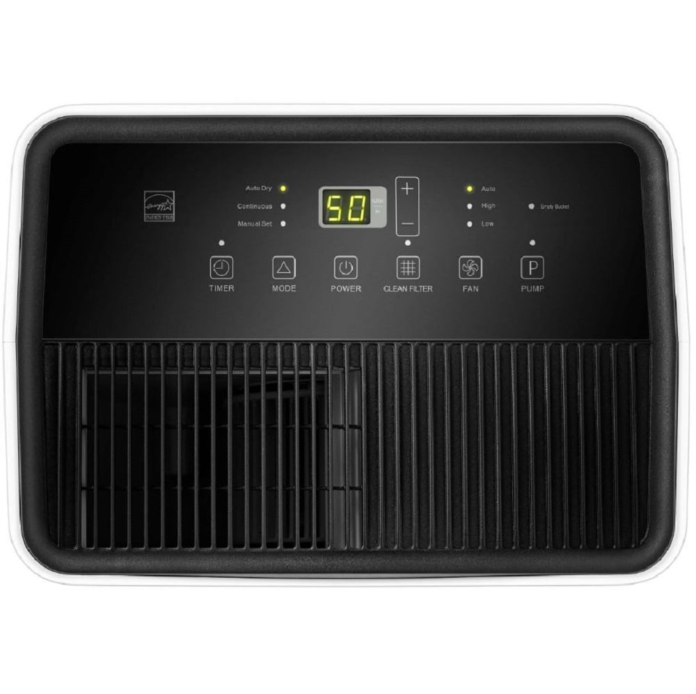 Restored Good Hisense Energy Star 50 Pint 3-Speed Dehumidifier, 4500 sq ft, 3 Speeds (Lo, Hi, Auto), Noise 48 dB - DH5023KP (Refurbished)