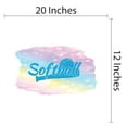 thumbnail image 4 of Sports Wall Decals for Boys Bedroom - Softball & Bat on Multicoloured Background Softball DIY & Creativity Boy Girl Bedroom Wall Sticker - Size: 20 In x 12 In, 4 of 5