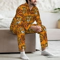 thumbnail image 6 of Bingfone Men's Pajama Set 2 Piece Loungewear PJs, Long Sleeve with Pajama Pants-Tiger, 6 of 7