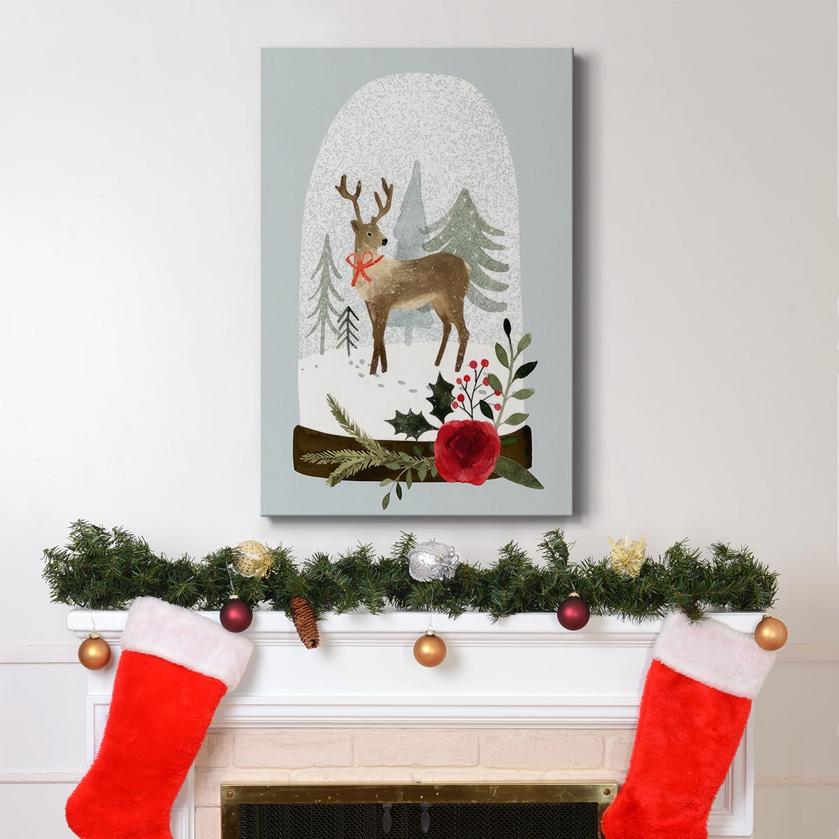 Snow Globe Village III- Gallery Wrapped Canvas