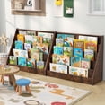 thumbnail image 5 of Costway 5 Tier Kids Bookshelf with Anti-Tipping Device Kids-friendly Height for Bedroom Brown, 5 of 10
