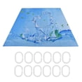 thumbnail image 4 of Cortina de ducha opaca impermeable de 180 x 180 cm con diseño de poliéster para una decoración de baño elegante, 4 of 8