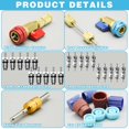 thumbnail image 3 of 31Pcs R134A Valve Core Quick Remover Installer Tool Set, High Low Pressure AC Valve Core Removal Tool with R134A Valve Core AC Service Port, 3 of 7