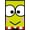 Black Framed Version, variant on Hello Kitty and Friends - Keroppi Close-Up Wall Poster, 22.375" x 34"