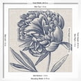 thumbnail image 5 of Art.com Indigo Floral on Linen II Art Print by Vision Studio, White Frame Wall Art, 21" x 21", 5 of 5