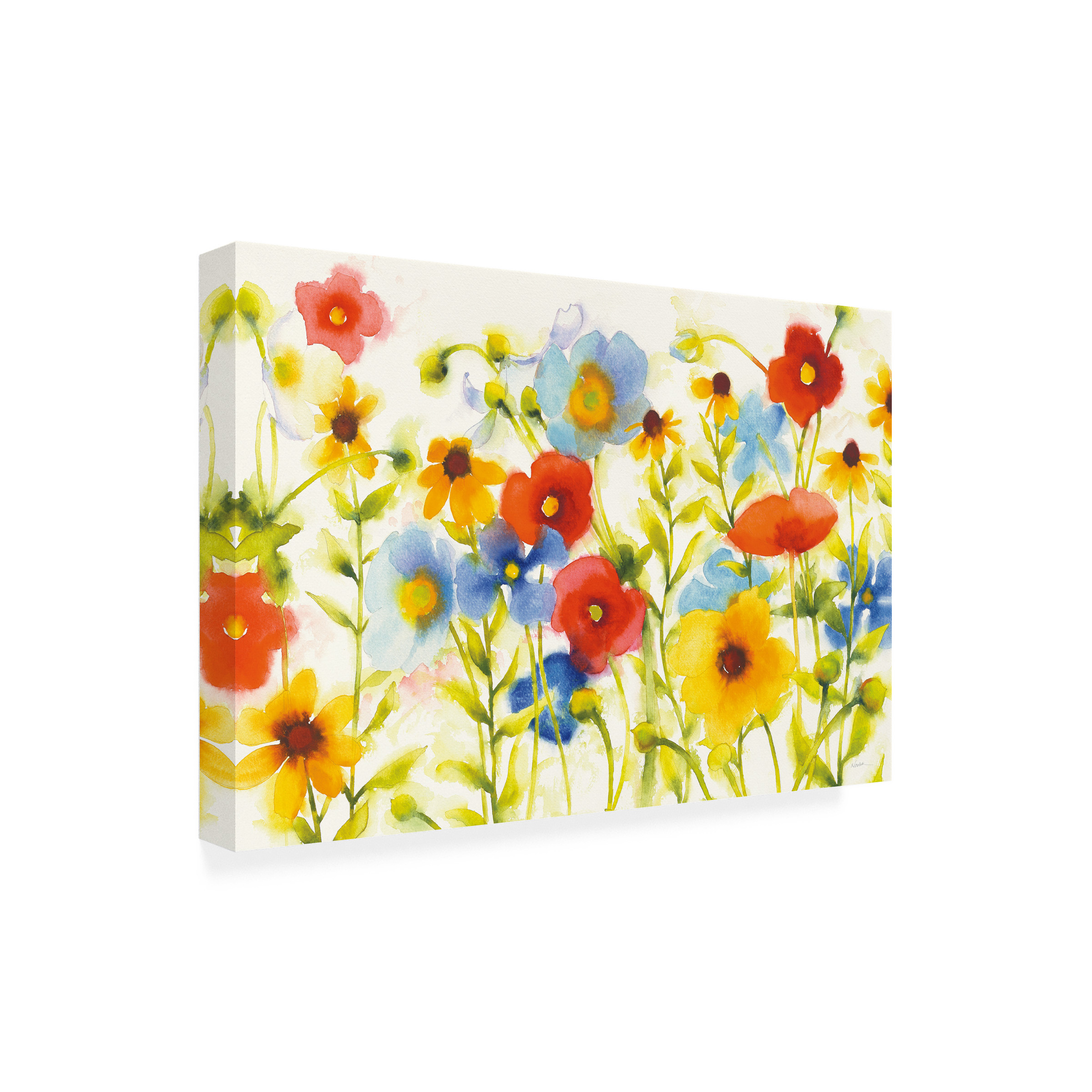 Shirley Novak 'Americana Meadow I Crop' Outdoor Canvas 16x18