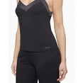 thumbnail image 2 of Calvin Klein BLACK Modal Satin Lounge & Sleep Camisole Shirt, US Large, 2 of 4