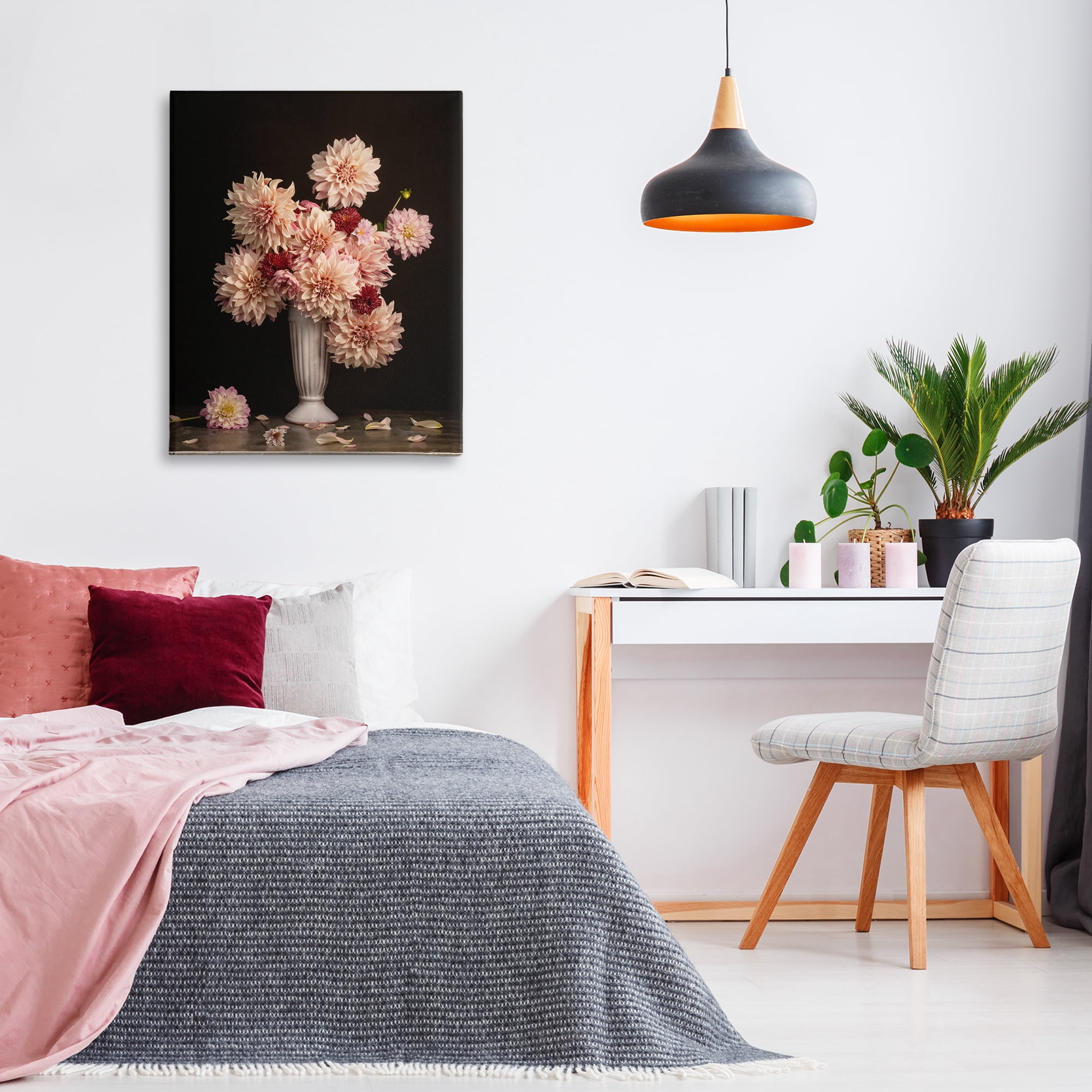 Stupell Industries Dahlia Magic Bouquet Plants & Flowers Photography Wrapped Canvas Art Print Wall Art, 30 x 40