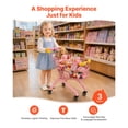 thumbnail image 2 of Kids Shopping Cart, Steel, Foldable, Mesh, Flip-Open, 3+, 2 of 6