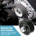 thumbnail image 3 of Accesorio de montaje del tensor de la correa de transmisión, polea tensora No.6612003170/A0002020919/059903341J para Jeep Grand Cherokee 2014-2019, Metal negro, 3 of 7