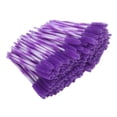 thumbnail image 4 of BIMZUC 200pcs Disposable Eyelash Brush Travel Portable Lash Wand Mascara Spoolie Applicator Makeup Tool Accessory for Eyebrows and Eyelashes, Dark Purple, 7.87 inches / 20 cm Length, 4 of 10