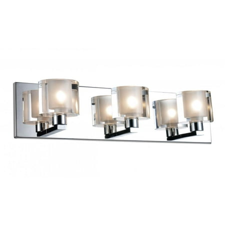 

3 Light Wall Sconce with Chrome finish