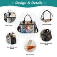 thumbnail image 3 of Small Cooler Bag Lunch Bag Portable Meal Bag Work Meal Bag Outdoor Meal Bag Travel Meal Bag Picnic Meal Bag Going Out Meal Bag Watercolor Tiger, 3 of 6