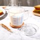 thumbnail image 4 of UPKOCH Vaso medidor de vidrio resistente al calor Vaso medidor de leche para niños Vaso medidor para microondas Vaso con escala transparente (500 ml, con tapa), 4 of 5