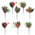 thumbnail image 1 of IFANLANDOR 8pcs Greenery Branches Artificial Berry Stem Picks for Christmas Celebration, 1 of 6