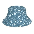 thumbnail image 1 of Fotbe Poodle Dog Sombrero Tipo Pescador con Estampado – Sombrero de Sol de Algodón de Moda para Playa, Golf, Pesca, 1 of 6