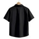 thumbnail image 5 of pstuiky camisetas de hombre, Top deportivo plisado de verano para hombre, informal, de color liso, de manga corta, con media cremallera y cuello alto camisas casuales para hombre l, 5 of 6