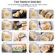 thumbnail image 2 of Kit para hacer sushi, juego completo de sushi de plástico de 10 piezas con 8 exclusivos Rojo Verde Cocina, Decoración y Otros, 2 of 5