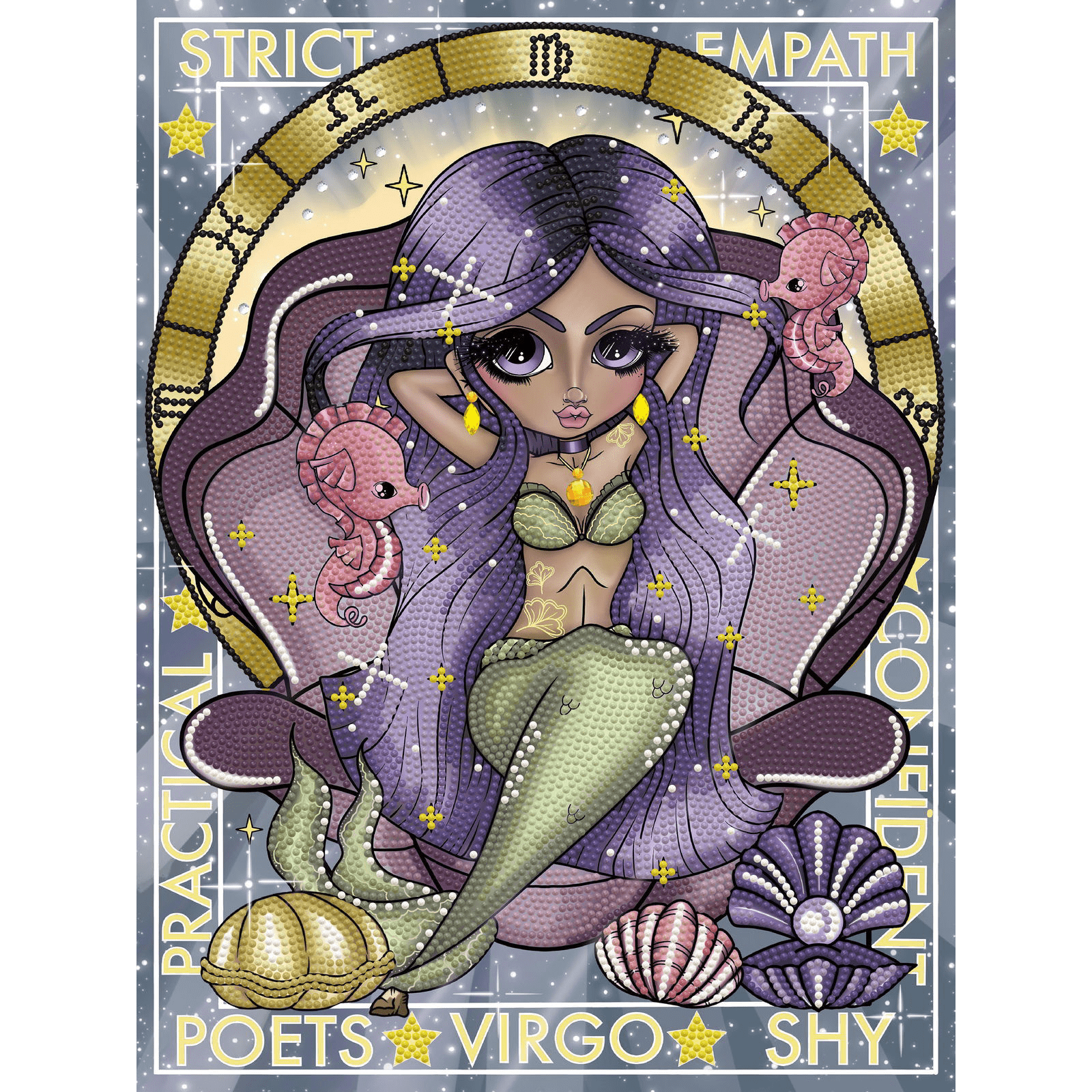 Diamond Dotz Virgo Diamond Painting Kits for Adults - Diamond Art Kits a Relaxing Creative Craft Kit with Dotz Gems 15.8x11.8