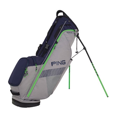 New Ping 2018 Hoofer Lite Golf Stand Bag (Silver / Navy / Green