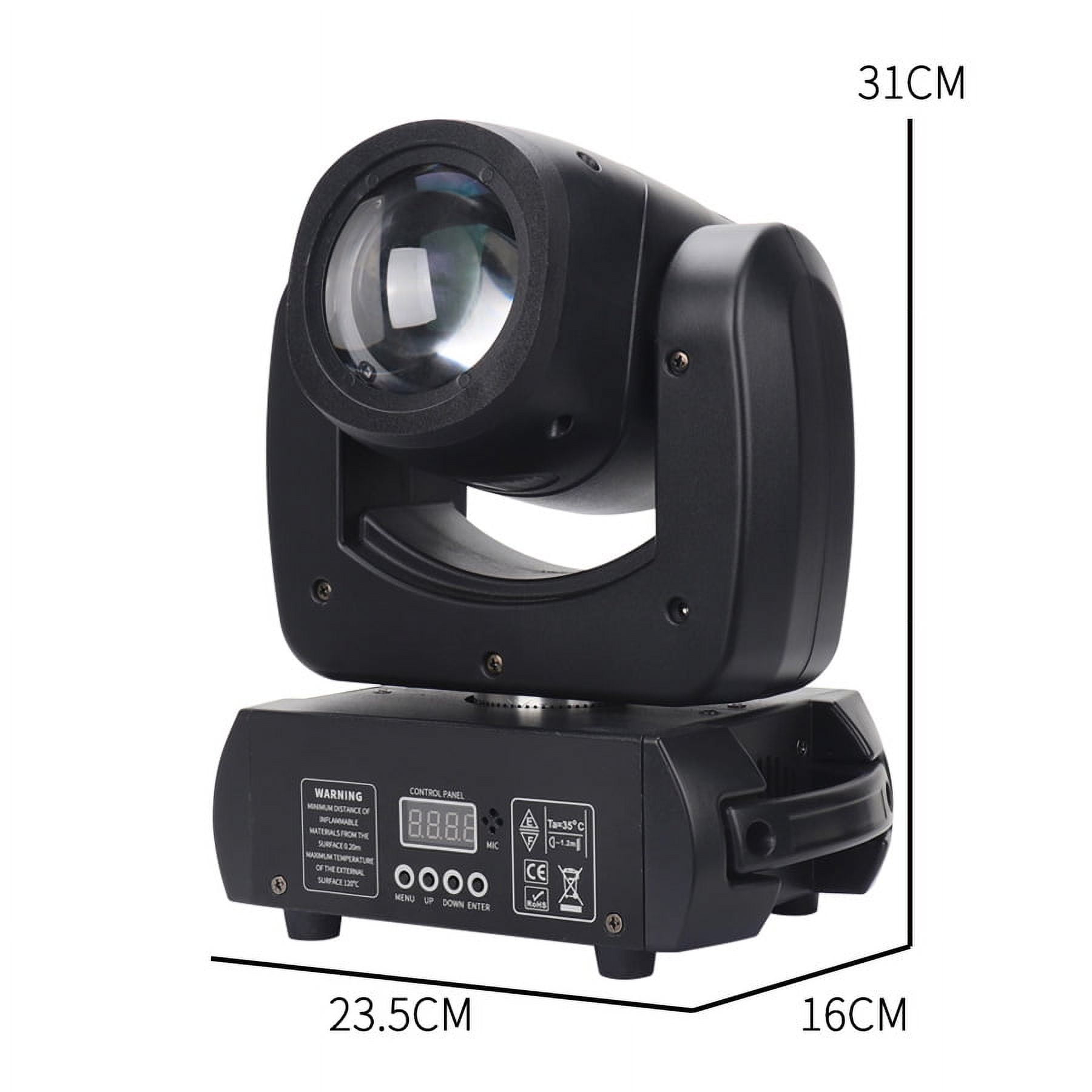 Moving Head LED 100W Lights, 100W DJ Disco Stage Lights Effect For Wedding Party, 8Packs, Black
