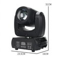 thumbnail image 4 of Moving Head LED 100W Lights, 100W DJ Disco Stage Lights Effect For Wedding Party, 8Packs, Black, 4 of 9