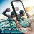 thumbnail image 2 of Waterproof Case for iPhone 13, BEASTEK Clear Back TRE Series, Shockproof Underwater IP68 Certified Case, with Built-in Screen Protector Full Body Rugged Protective Cover, 6.1 inch, 2 of 8