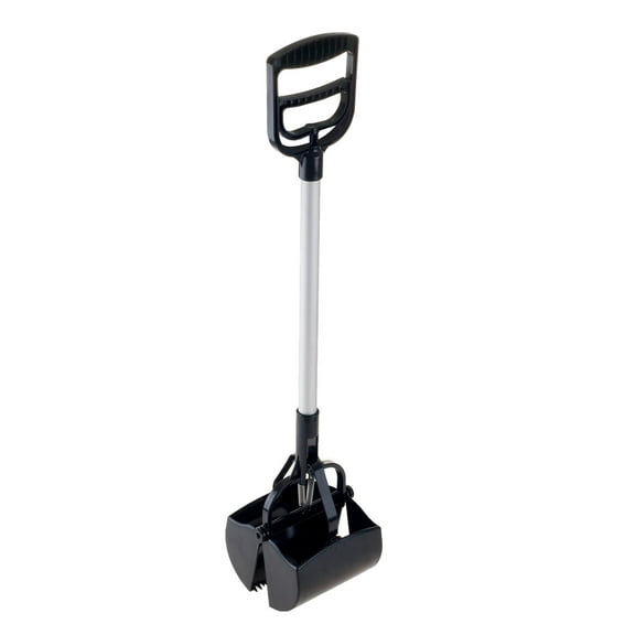 PETMAKER Pet Pooper Scooper with Long Handle for Cats and Dogs (Black)