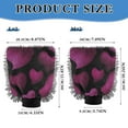thumbnail image 3 of Microfiber Car Wash Gloves With Chenille & Polyester Terry Scratch-Free Cleaning Elastic Cuffs Dragon Fruit Color, 3 of 8