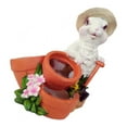 thumbnail image 4 of Animal conejo en forma de planta maceta contenedor decoración del hogar Zulema Maceta suculenta, 4 of 8