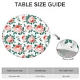 thumbnail image 6 of Round Fitted Tablecloth with Elastic Edges Fits 36"-44" Round Tables Pioneer Colorful Floral Waterproof Table Cover Washable Indoor and Outdoor for Party Kitchen Dinner Banquet Patio Picnic, 6 of 7