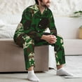 thumbnail image 5 of Mens Pajamas Set, Camouflage Skull Button Down Long Sleeve Loungewear Sleepwear Pjs sets for Men, 5 of 5