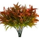 thumbnail image 1 of Nvzi 8 piezas de plantas falsas para exteriores resistentes a los rayos UV, plantas de césped alto artificiales, flores tropicales falsas, arbustos decorativos, rojo a, 1 of 4