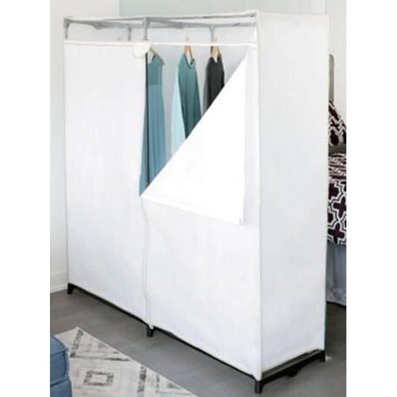 Tidyliving Extra Wide Single Tier Zippered Clothes Closet, 60 inch , plastic base