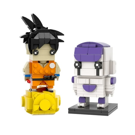 MOOXI Anime Dragons Balls Son Goku and Frieza Brickheadz Building Set, Classic Creative Building Blocks Children Kit,Gifts for Kids(394pcs)