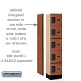 thumbnail image 4 of 12" Wide Five Tier Box Style Designer Wood Locker - 1 Wide - 5 Feet High - 15 Inches Deep - Cherry, 4 of 4