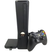 Restored Microsoft Xbox 360 Slim 250GB Video Game Console Black Controller HDMI (Refurbished)