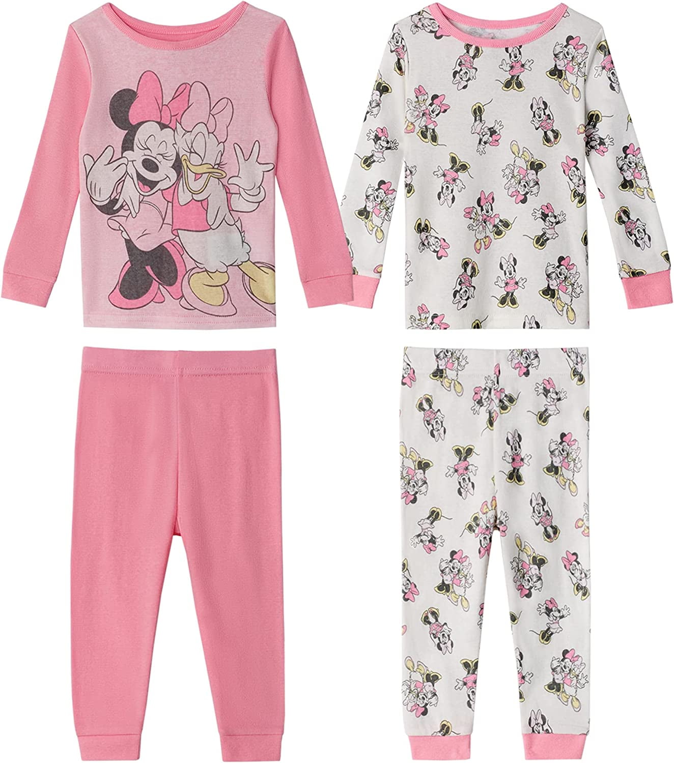 Pak om te zetten De andere dag bezoek Disney Baby Girls' Minnie Mouse Snug Fit Cotton Pajamas - Walmart.com