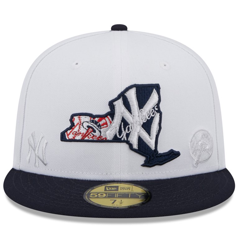 Men's New Era White/Navy New York Yankees 59FIFTY Fitted Baseball