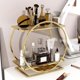 thumbnail image 1 of Organizador de perfumes YIWANFW de 2 niveles dorado para maquillaje, 1 of 9