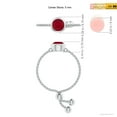 thumbnail image 4 of ANGARA Natural Bezel-Set Round Ruby Solitaire Bolo Ring in 14K White Gold for Women (Size-5mm) | July Birthstone Jewelry for Her | Natural Ruby Rings, 4 of 9