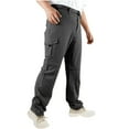 thumbnail image 2 of zfhfof Men's Convertible Hiking Pants with Belt Zip Off Lightweight Quick Dry Fishing Pants Causl Camping Travel Outdoor Cargo Pants, 2 of 5