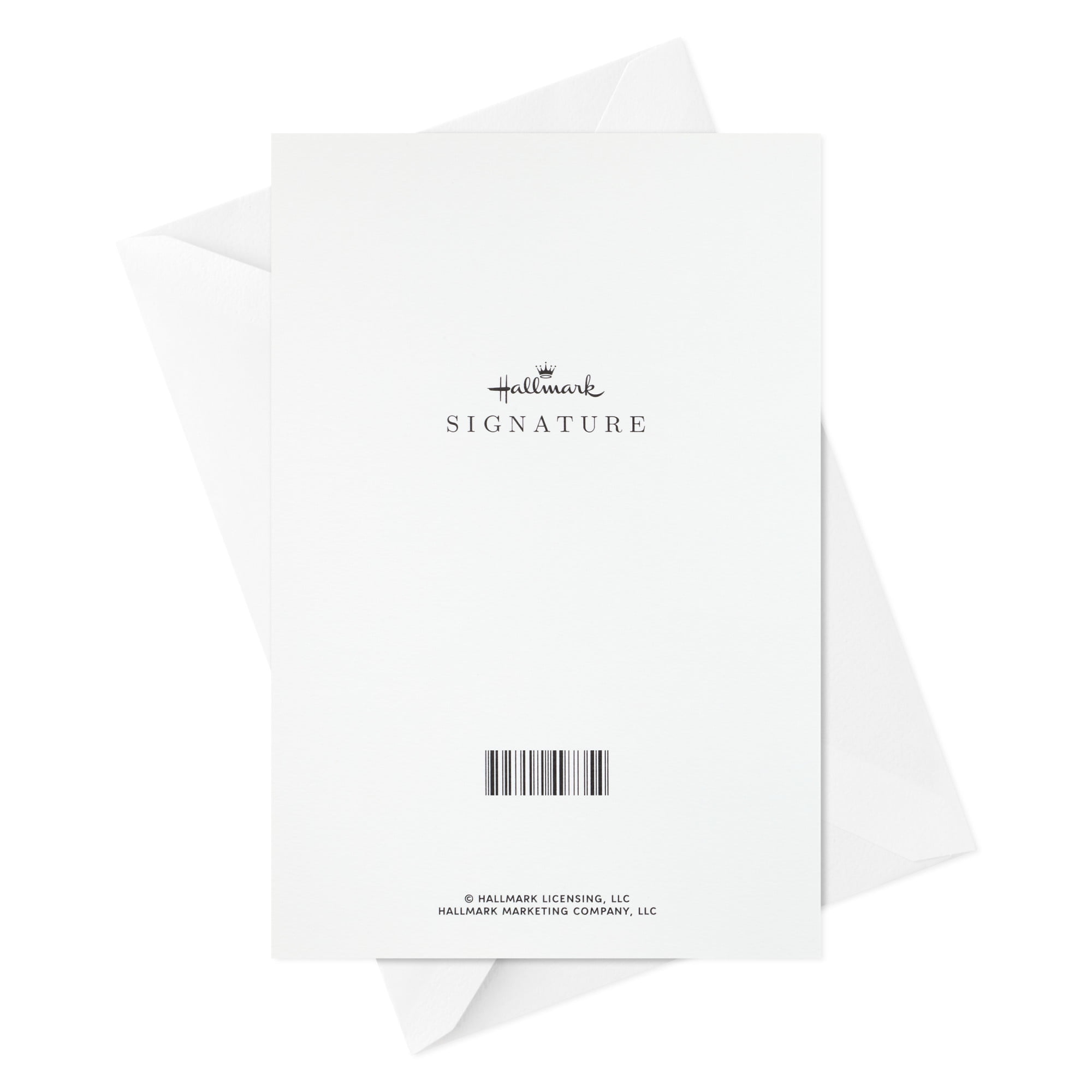 Hallmark Signature Christmas Card with Hoop Wreath (Merry Christmas Poinsettias)