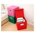 thumbnail image 3 of Box Storage Organizer Clothes Fabric Foldable Home Cube Folding Book Room Closet, 3 of 7