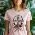thumbnail image 4 of It Is Finished Shirt – Cross Typography Christian T-Shirt with Roses and Birds, Dark Heather, Size 4XL, 4 of 5