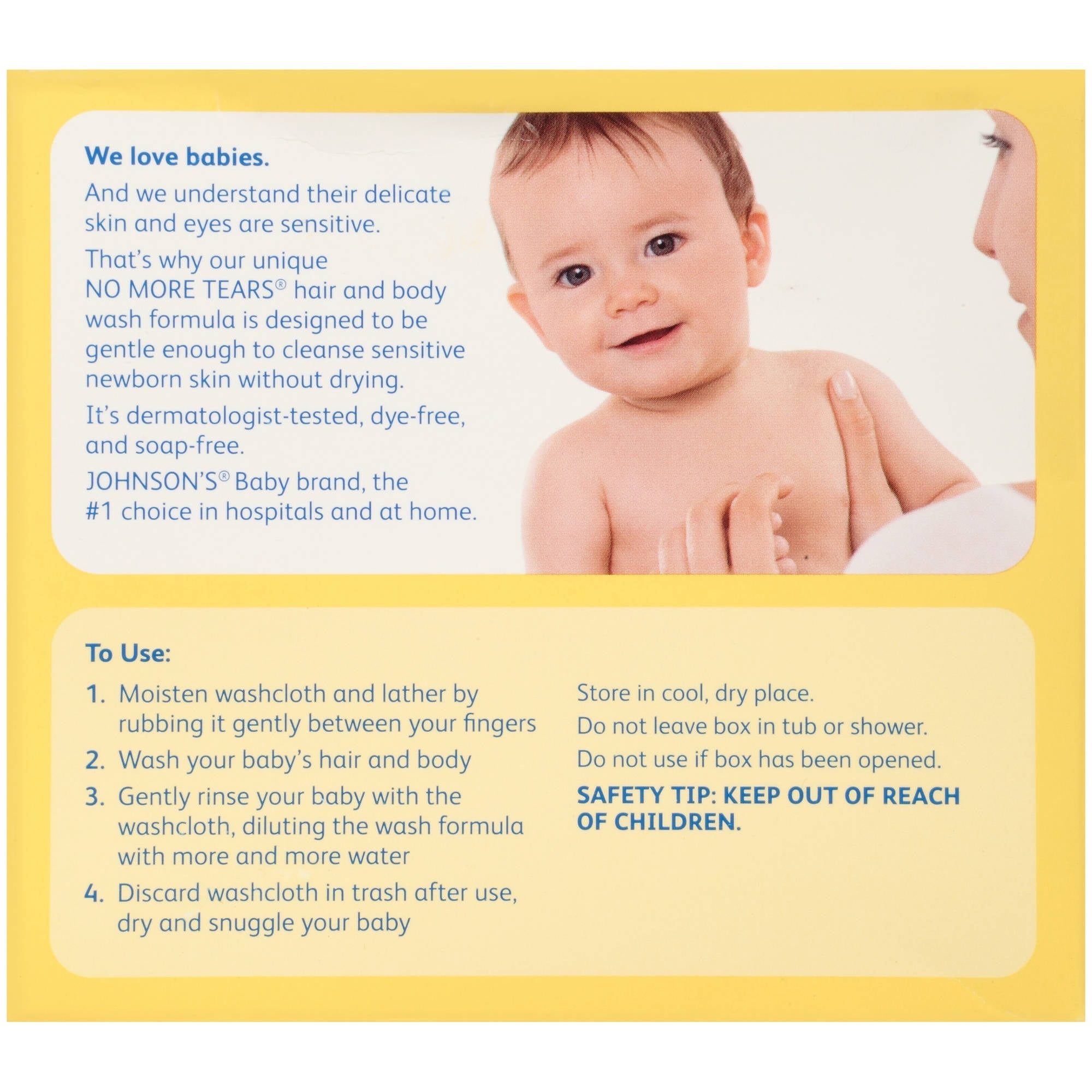 johnson's washcloths