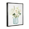 thumbnail image 5 of Stupell Industries Classic White Flower Bouquet Vintage Text Script Graphic Art Jet Black Floating Framed Canvas Print Wall Art, Design by Lettered and Lined, 5 of 5