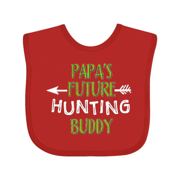 Inktastic Papas Future Hunting Buddy Boys or Girls Baby Bib
