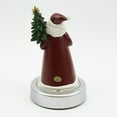 thumbnail image 3 of Santa with a Tree 5" Resin Figurine with Color Changing Illuminated Pedestal, 3 of 6